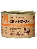 Grandorf Dog Влажный корм для собак всех возрастов, беззерновой, паштет из ягненка с тыквой и брокколи
