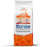 Monge Dog Speciality Line Monoprotein Сухой корм для щенков всех пород, Утка, Рис и Картофель