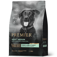 Premier Dog Adult Medium Сухой корм для собак средних пород, Ягненок и Индейка