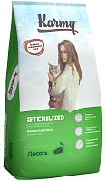 Karmy Sterilized Сухой корм для стерилизованных кошек, Лосось