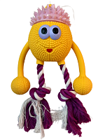 Foodster Игрушка для собак Баскетбольный мяч с веревками, термопласт резина