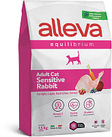 Alleva Equilibrium Adult Cat Sensitive Rabbit Сухой корм для кошек с чувствительным пищеварением, Кролик