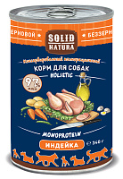 Solid Natura Holistic Влажный беззерновой корм для собак, Индейка