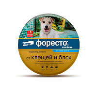 Elanco Foresto Ошейник от клещей и блох для собак менее 8кг 38см