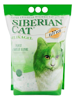 Наполнитель Сибирская кошка Элитный впитывающий силикагель зеленый