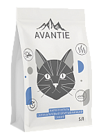 AVANTIE Наполнитель для кошачьего туалета "Антибактериальные кристалы", силикагелевый синий