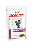Royal Canin Renal Feline with Fish Влажный корм диета для кошек, Рыба в соусе РФ