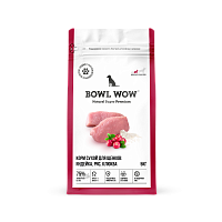 Bowl Wow Сухой корм для щенков средних пород, Индейка, Рис и Клюква