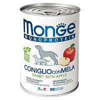 Monge Dog Monoprotein Fruits Влажный корм для собак, Кролик, Рис и Яблоки