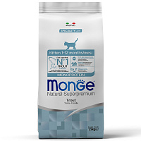 Monge Kitten Monoprotein Сухой корм для котят, Форель