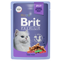 Brit Premium Влажный корм для кошек Треска в желе