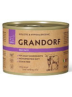 Grandorf Dog Влажный корм для собак всех возрастов, беззерновой, паштет из говядины