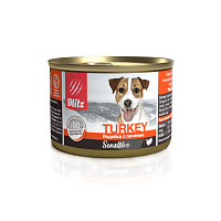 Blitz Sensitive Влажный корм для собак всех пород и возрастов, Индейка и Печень