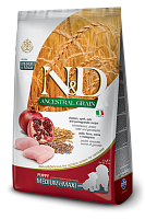 Farmina N&D Ancestral Grain Puppy Medium&Maxi Chicken&Pomegranate Сухой корм для щенков средних и крупных пород, Курица и Гранат