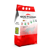 ECO Premium Наполнитель комкующийся древесный, Тутти-фрутти 1.9кг/5л