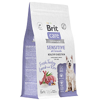 Brit Care Dog Adult Sensitive Healthy Digestion сухой корм для собак всех пород с чувствительным пищеварением, с индейкой и ягненком