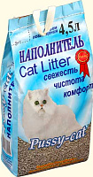 Pussy Cat Наполнитель цеолитовый впитывающий минеральный без запаха 2.5кг/4.5 л