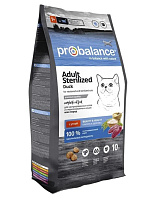 ProBalance Sterilized Duck Сухой корм для стерилизованных кошек и кастрированных котов с уткой