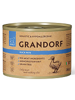 Grandorf Dog Влажный корм для собак всех возрастов, беззерновой, паштет из утки