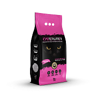 Catter Litter Наполнитель комкующийся из белого бентонита, розовые гранулы, с ароматом Детского порошка