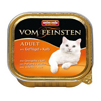 Animonda Vom Feinsten Adult Влажный корм для кошек, Домашняя птица и Телятина