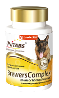 Unitabs BrewersComplex Витаминно-минеральный комплекс для кожи и шерсти крупных собак 100таб