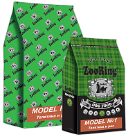 ZooRing Model №1 Сухой корм для собак, Телятина и Рис