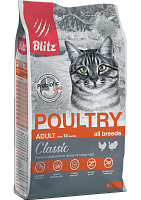 Blitz Classic Adult Cat Сухой корм для кошек, Домашняя птица