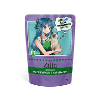 Zillii Cat Sterilized Влажный корм для стерилизованных кошек, Курица и Кальмар в желе