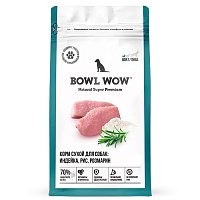 Bowl Wow Сухой корм для собак мелких пород, Индейка, Рис и Розмарин