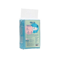 VitaVet Care Пеленки гелевые с фиксирующими полосками для кошек и собак, аромат Жасмина 60*40см 12шт