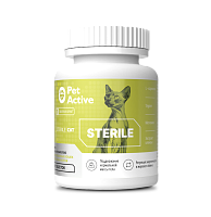 PetActive Витаминно-минеральный комплекс для стерилизованных кошек, сохранение здоровья 75 гр