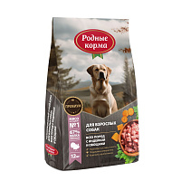 Родные корма Сухой корм для взрослых собак всех пород, Индейка и Овощи