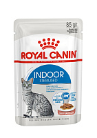Royal Canin Indoor Sterilised Влажный корм для кошек живущих в помещении, в соусе 85 гр