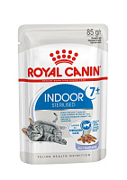 Royal Canin Indoor Sterilised 7+ Влажный корм для кошек старше 7 лет, живущих в помещении, в желе 85 гр