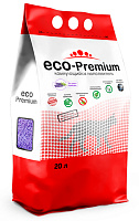 ECO Premium Наполнитель комкующийся древесный, Лаванда 20л/7.6 кг