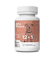 PetActive Витаминно-минеральный комплекс для пожилых собак, сохранение здоровья 12 в 1 80 гр