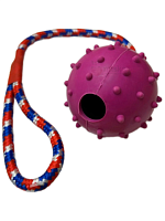 Foodster Игрушка для собак Мяч для лакомств на веревке, 66см