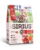 Sirius Сухой корм для кошек, Мясной рацион