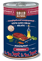 Solid Natura Holistic Влажный беззерновой корм для собак Конина