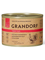 Grandorf Dog Влажный корм для собак всех возрастов, беззерновой, паштет из индейки
