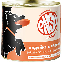 Enso Sensitive Adult Dog Влажный корм для собак всех пород, для поддержания здоровья ЖКТ, Индейка с яблоком