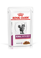 Royal Canin Renal Feline with Beef Влажный корм диета для кошек, Говядина в соусе