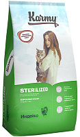 Karmy Sterilized Сухой корм для стерилизованных кошек, Индейка