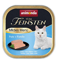 Animonda Vom Feinsten Mildes Menu Влажный корм для стерилизованных кошек, Индейка и Форель
