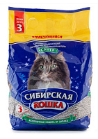 Наполнитель Сибирская Кошка Супер комкующийся бентонит без запаха 3,5кг 3 л