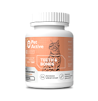 PetActive Витаминно-минеральный комплекс для кошек, укрепление зубов и костей 50 гр