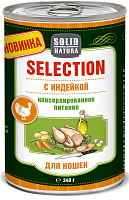 Solid Natura Selection Влажный корм для кошек Индейка 340г