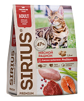 Sirius Сухой корм для кошек, Мясной рацион
