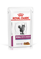 Royal Canin Renal Feline with Chicken Влажный корм диета для кошек, Курица в соусе